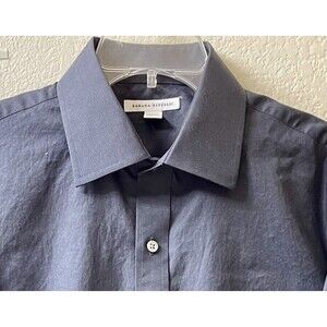 Banana Republic Button Up Long Sleeve 16-16.5 Mens Large Gray